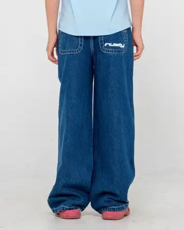 Rusty Flip Girl Low Rise Wide Leg Denim Jean