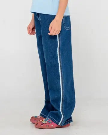 Rusty Flip Girl Low Rise Wide Leg Denim Jean