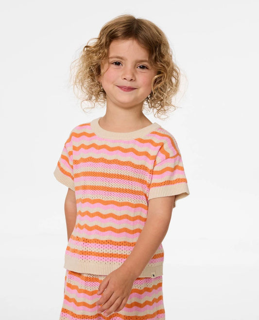 Rip Curl SUNSET STRIPE TEE - GIRL