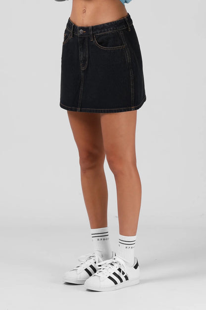 RPM Denim Mini Skirt
