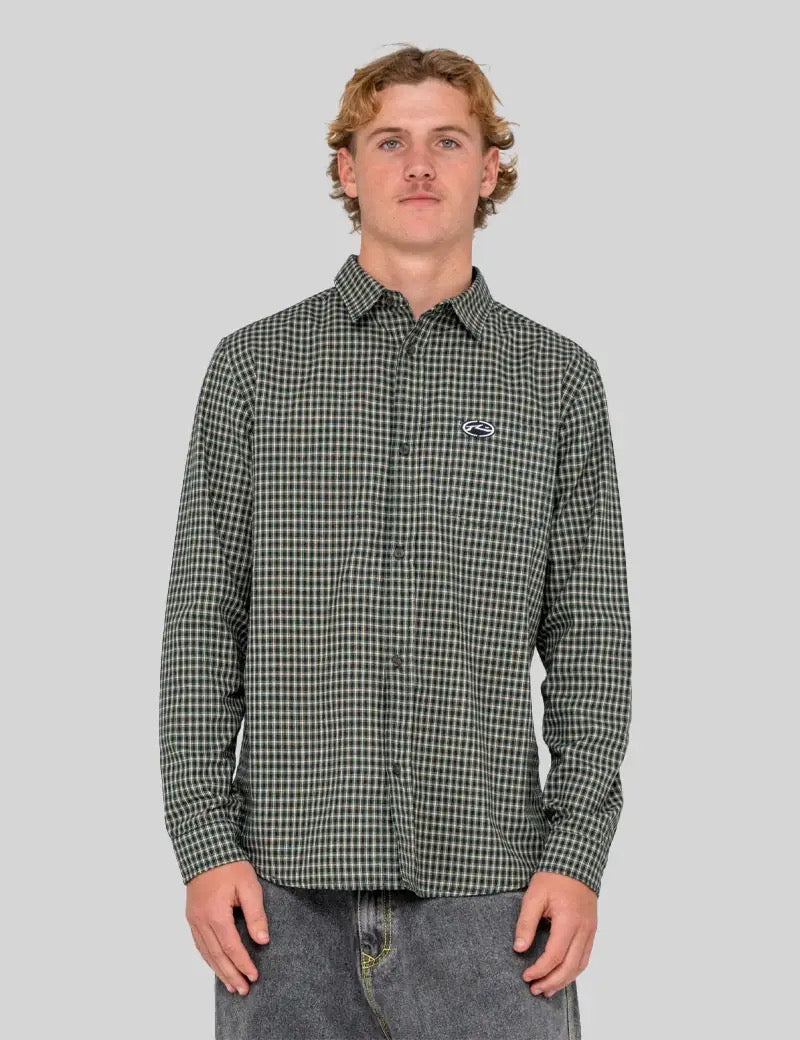 Rusty Datsun Check Long Sleeve Shirt