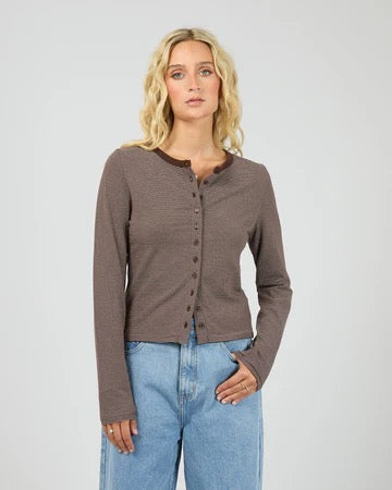 All About Eve Sami Stripe LS Top