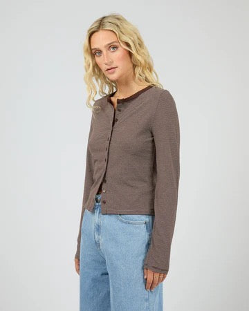 All About Eve Sami Stripe LS Top