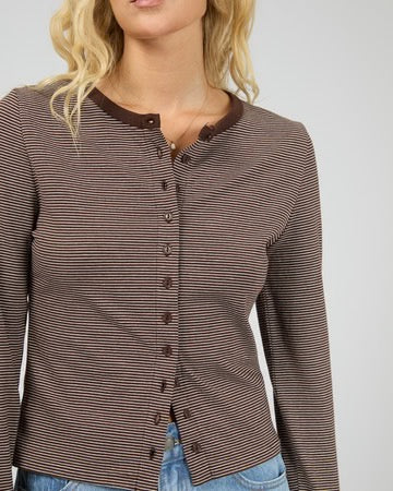 All About Eve Sami Stripe LS Top