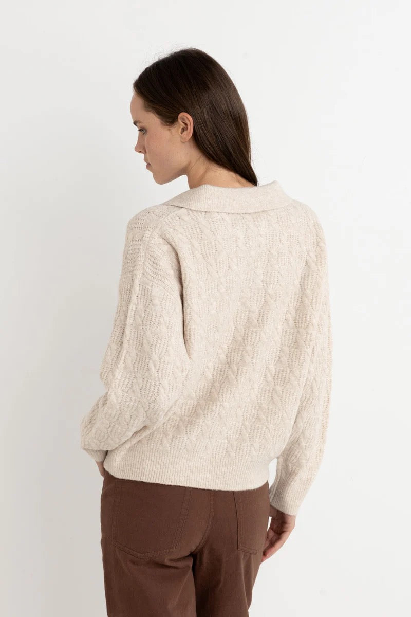 LEXIE V-NECK COLLARED JUMPER