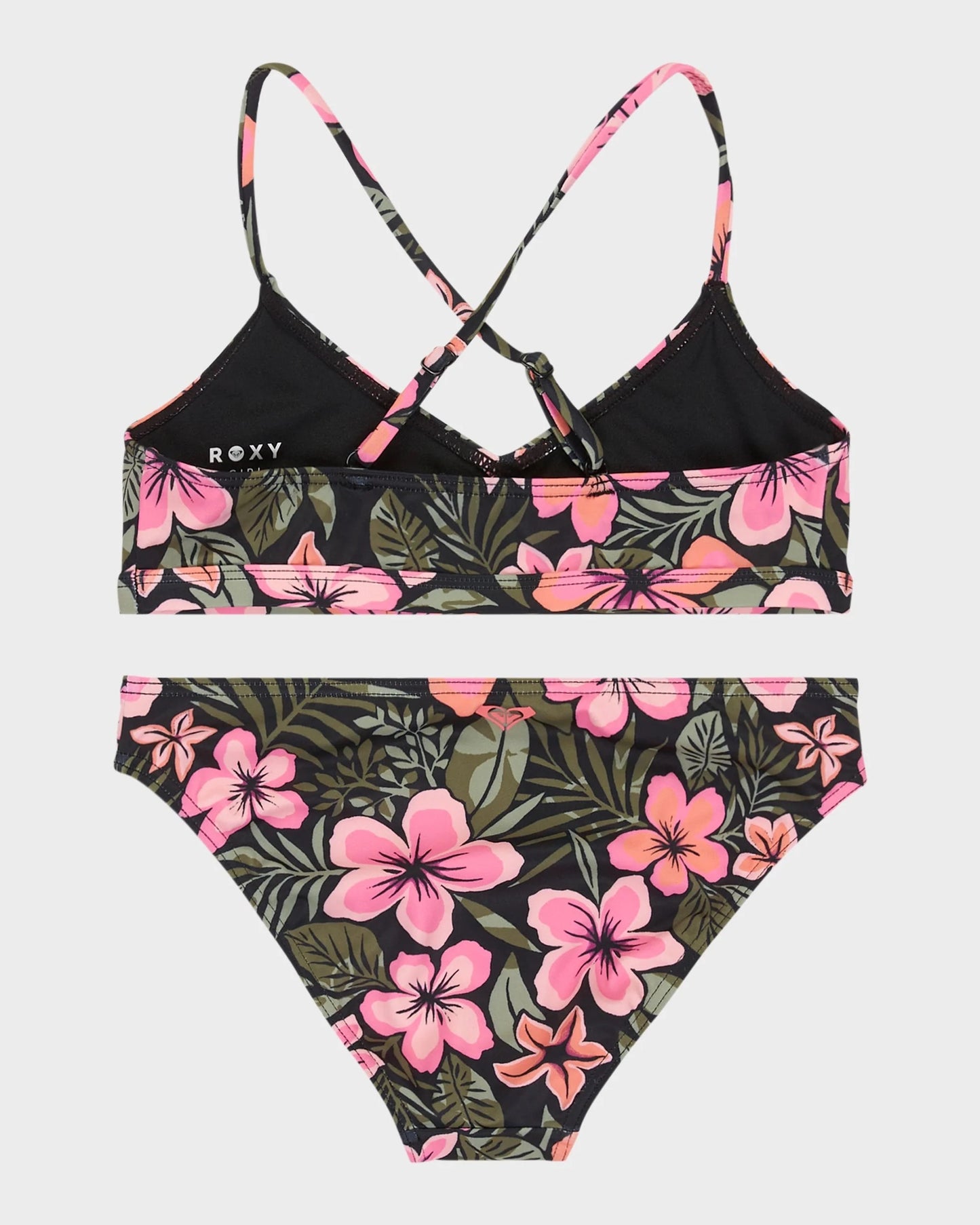 Roxy ACTIVE FLORAL RG SWIM SET PACK - Anthracite Fearless Floral