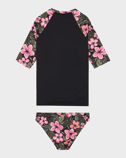 Roxy ACTIVE FLORAL RG SWIM SET PACK - Anthracite Fearless Floral