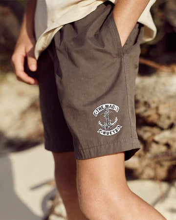 Mad Hueys SKULL ANCHOR YOUTH 14 VOLLEY SHORT