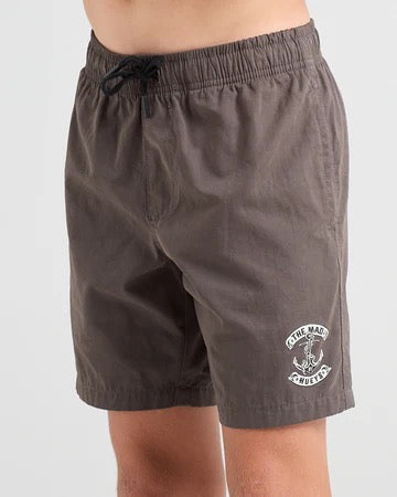 Mad Hueys SKULL ANCHOR YOUTH 14 VOLLEY SHORT