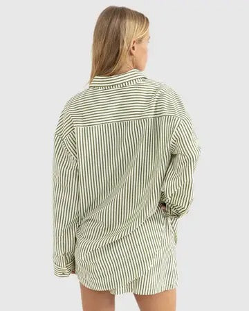 Rhythm COVE STRIPE LONG SLEEVE SHIRT