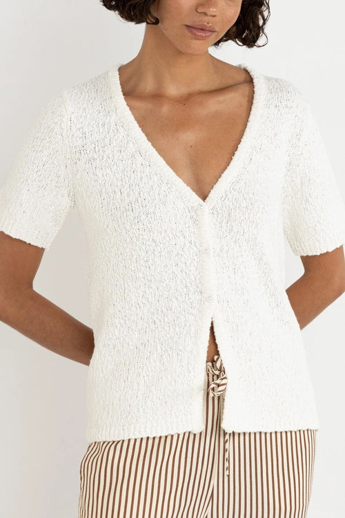 ADELE SHORT SLEEVE KNIT CARDIGAN