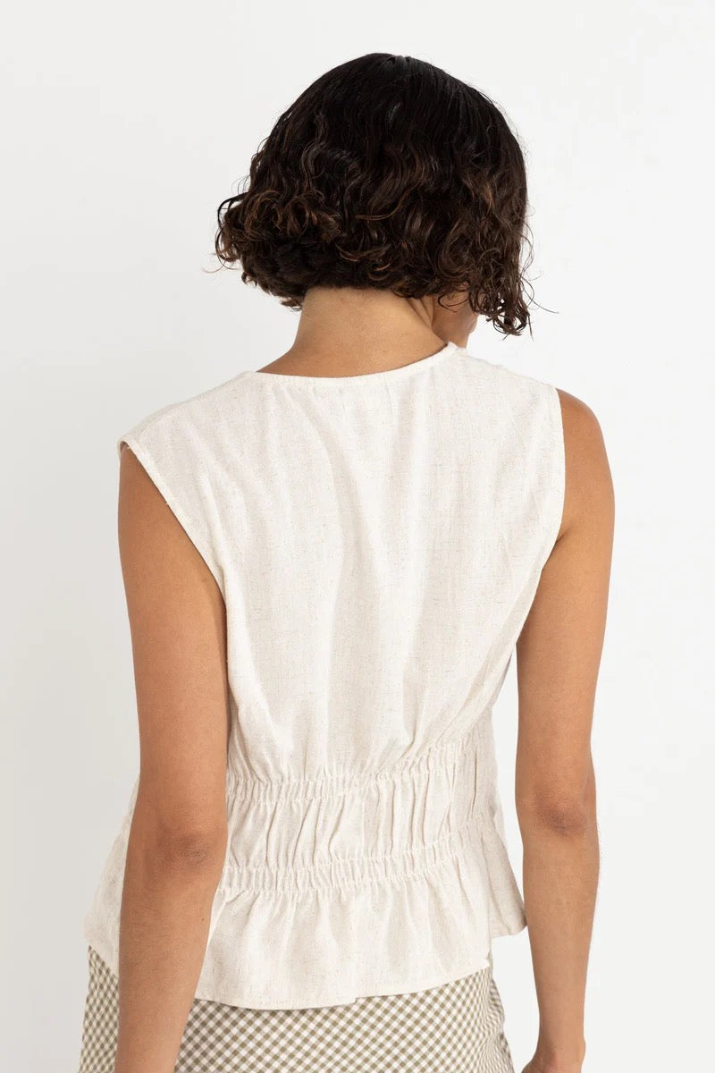 SKYLA TIE FRONT TOP