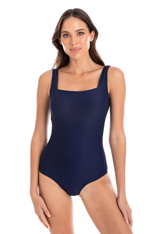 TOGS TEXTURED NAVY Square Neck