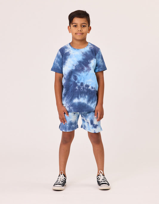 Radicool Rad Tribe Short In Blue Tie Dye