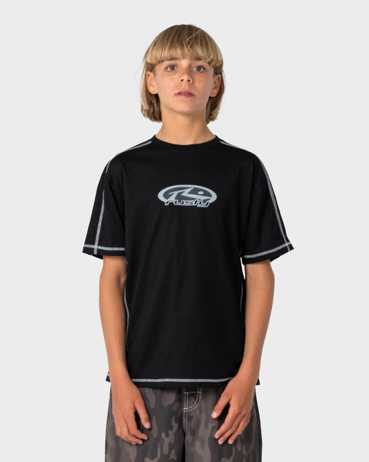 Rusty GRIDLOCK SHORT SLEEVE TEE BOYS