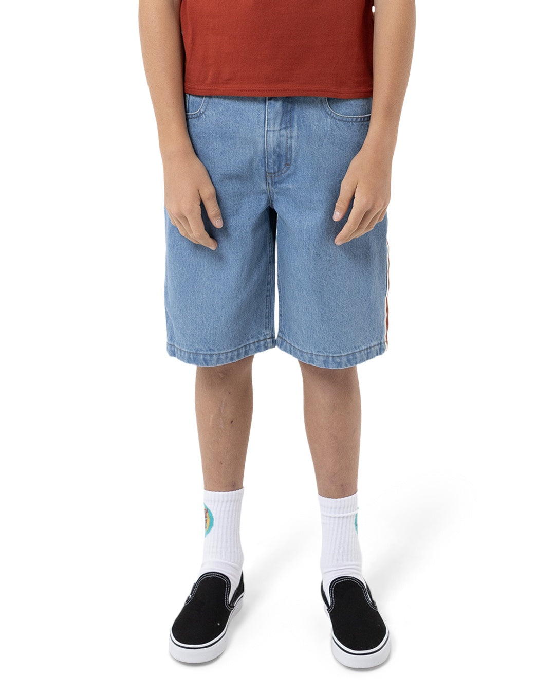 Santa Cruz FISHEYE STRIP JEAN SHORT