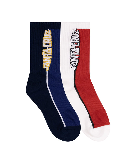 Santa Cruz FISHEYE STRIP CREW SOCK 2 PACK
