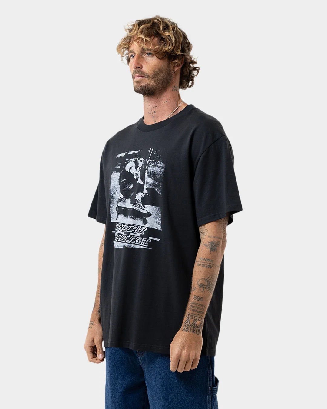 Santa Cruz SALBA STREET SKATE AD FRONT TEE