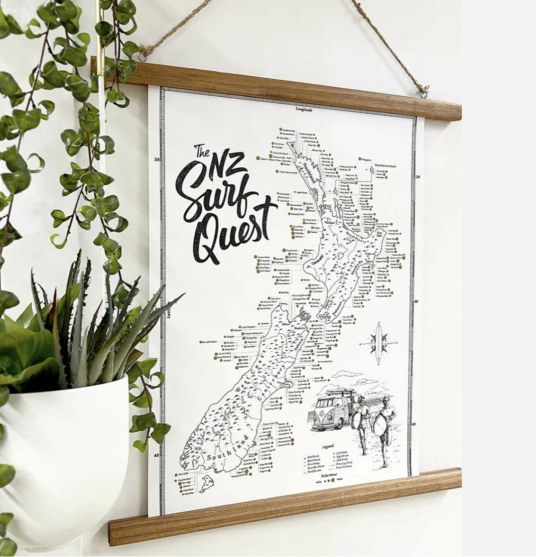 NZ SURF QUEST MAP