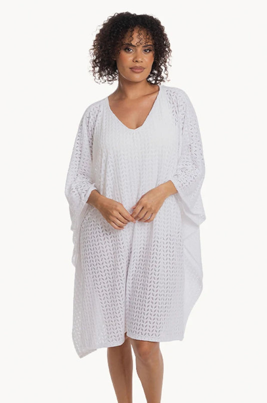 Togs White Leaf Kaftan