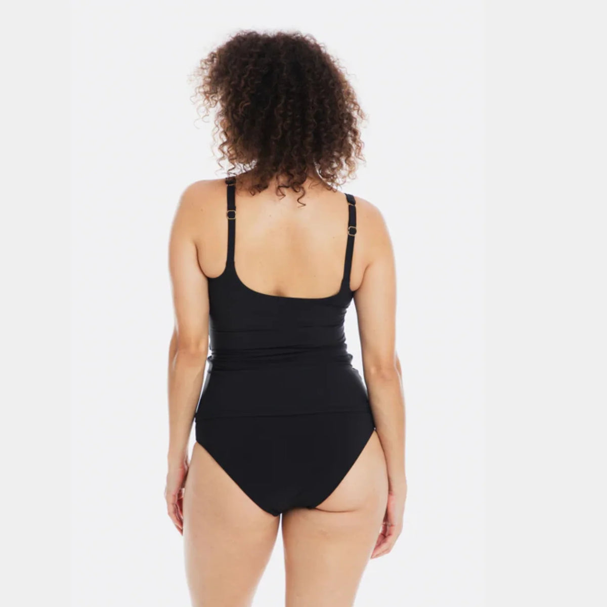 Togs Black Microfibre Tankini