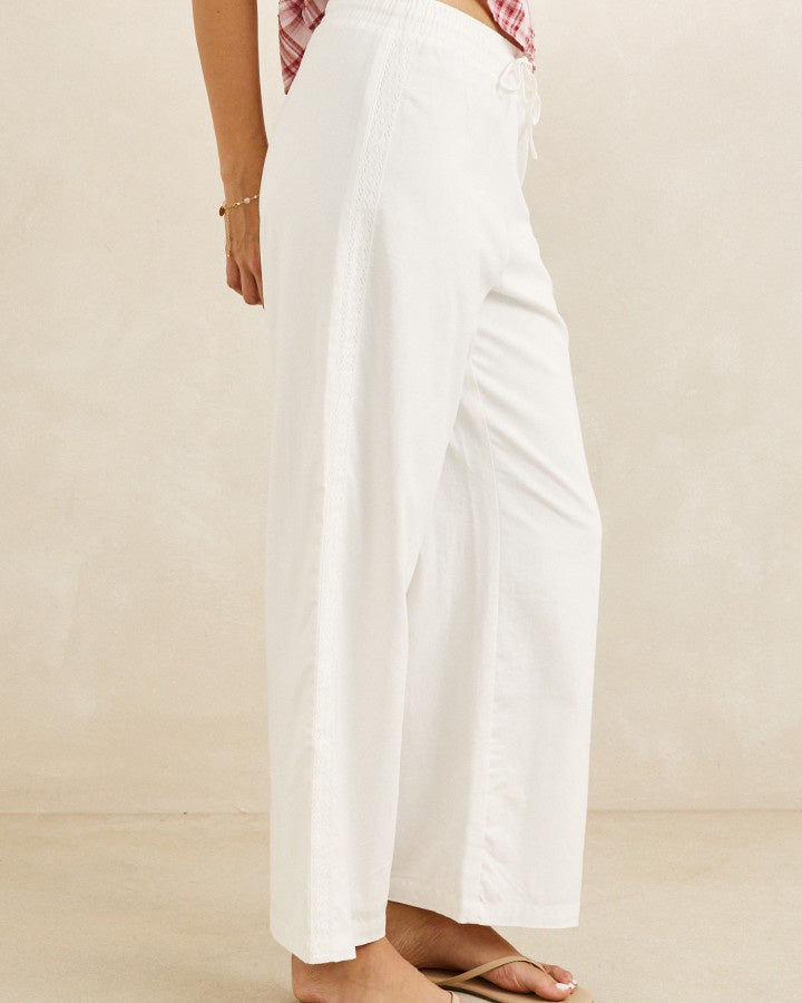Rhythm Annabelle Lace Trim Beach Pant