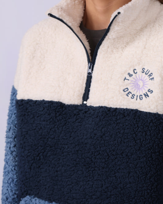 T & C Blockout 1/4 Zip Sherpa
