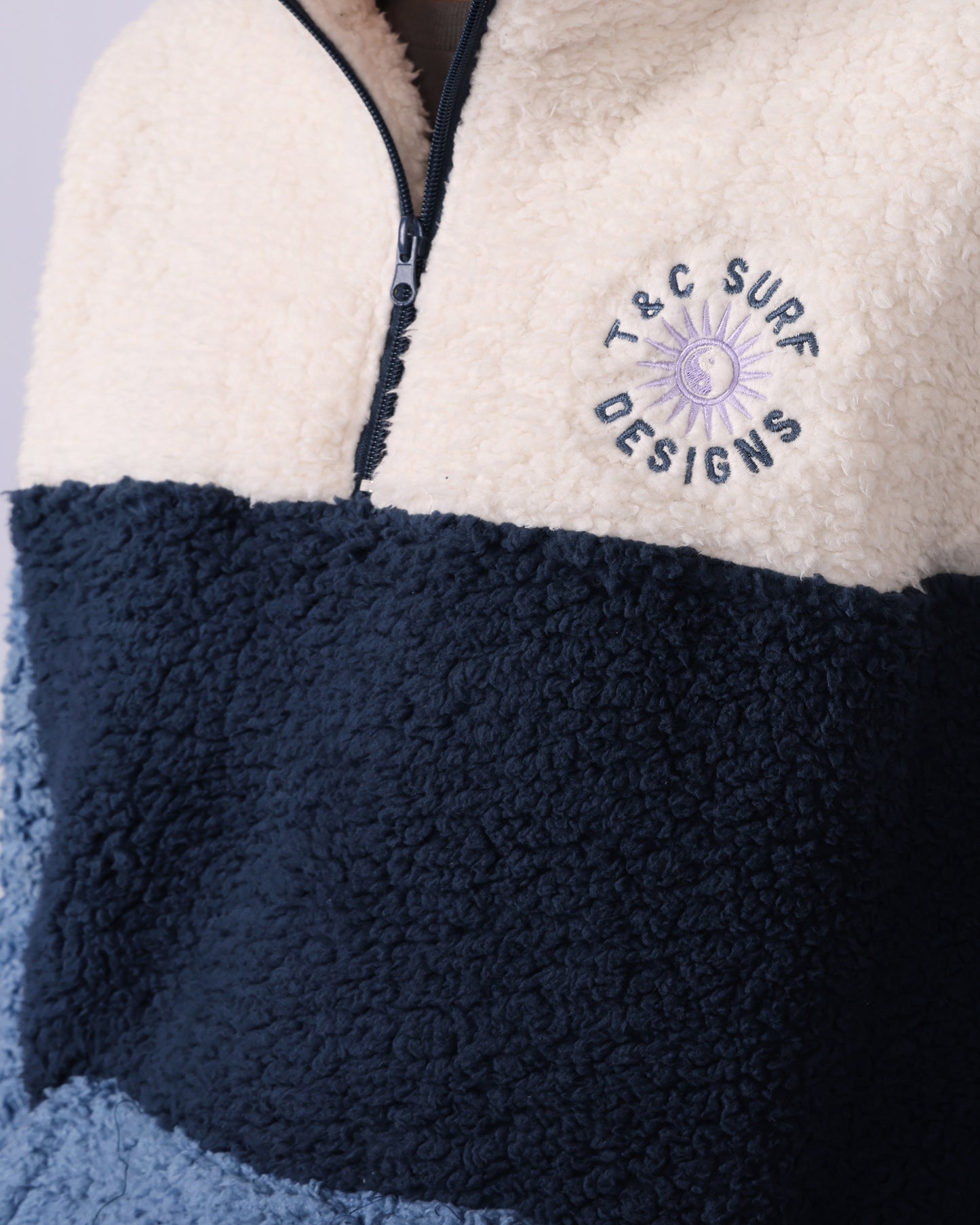 T & C Blockout 1/4 Zip Sherpa