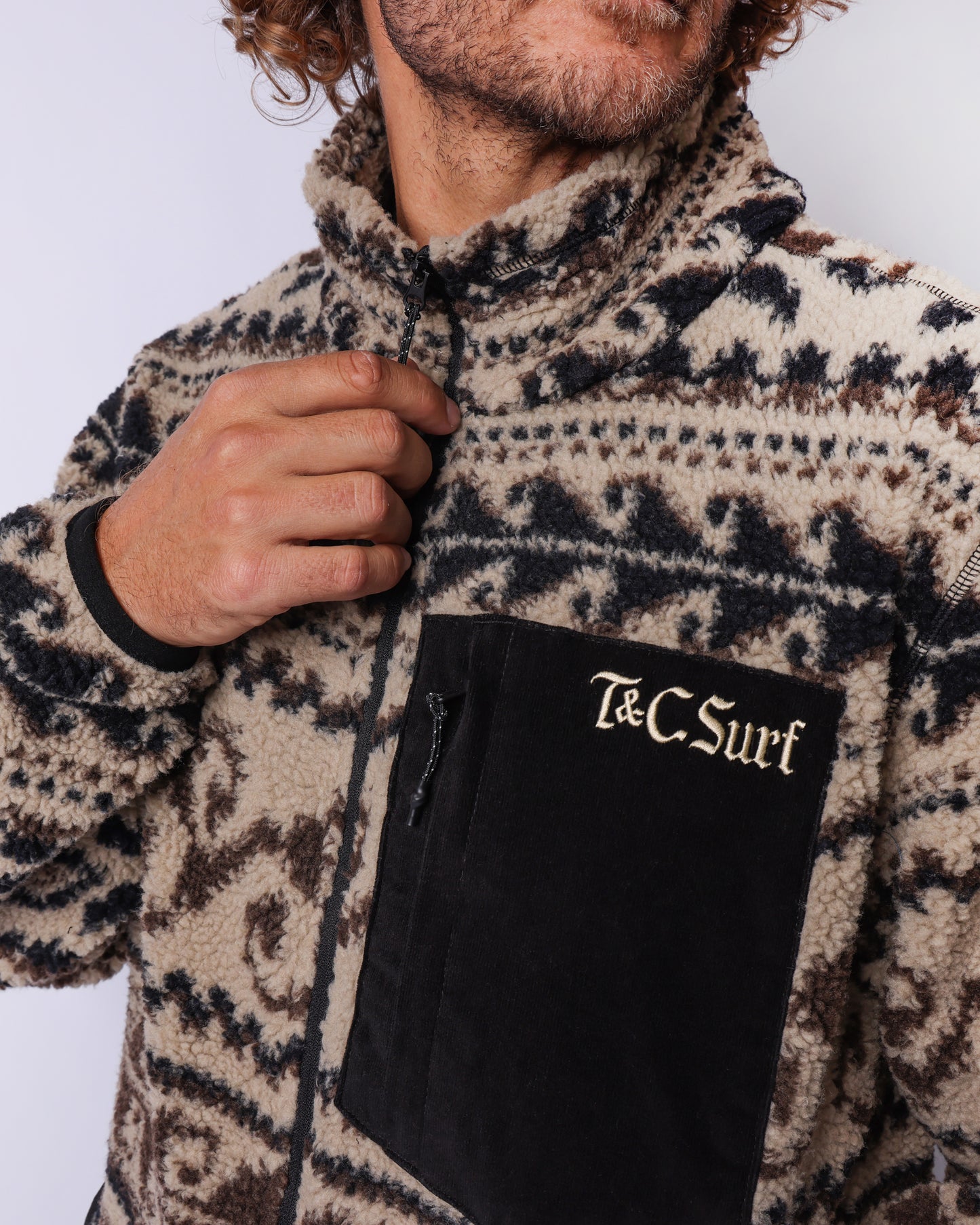 T & C Breaker Zip Thru Polar Fleece