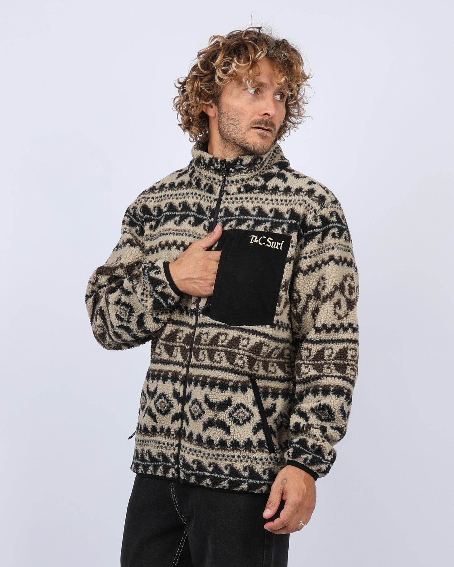 T & C Breaker Zip Thru Polar Fleece