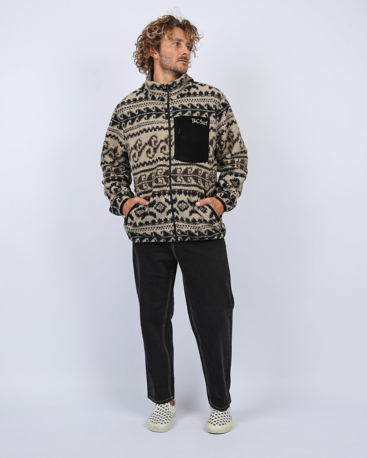 T & C Breaker Zip Thru Polar Fleece