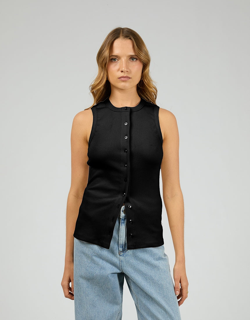 SILENT THEORY BUTTON UP TANK