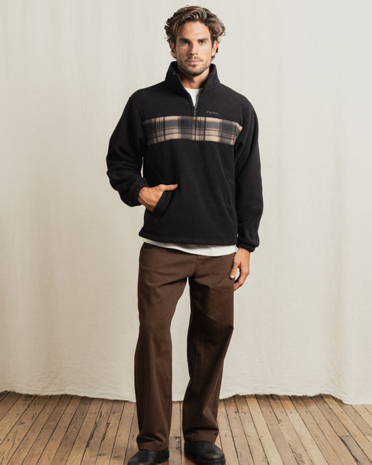 Rhythm Checkered Fleece Quarter Zip