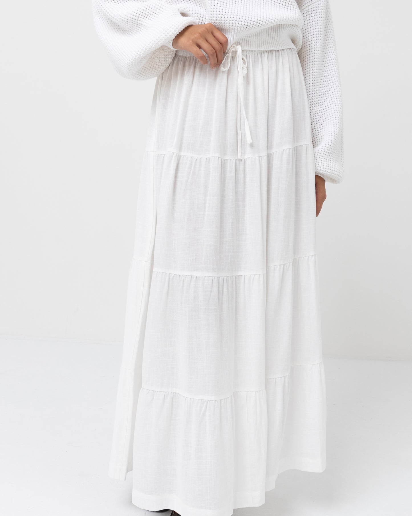 Rhythm Classic Tiered Maxi Skirt