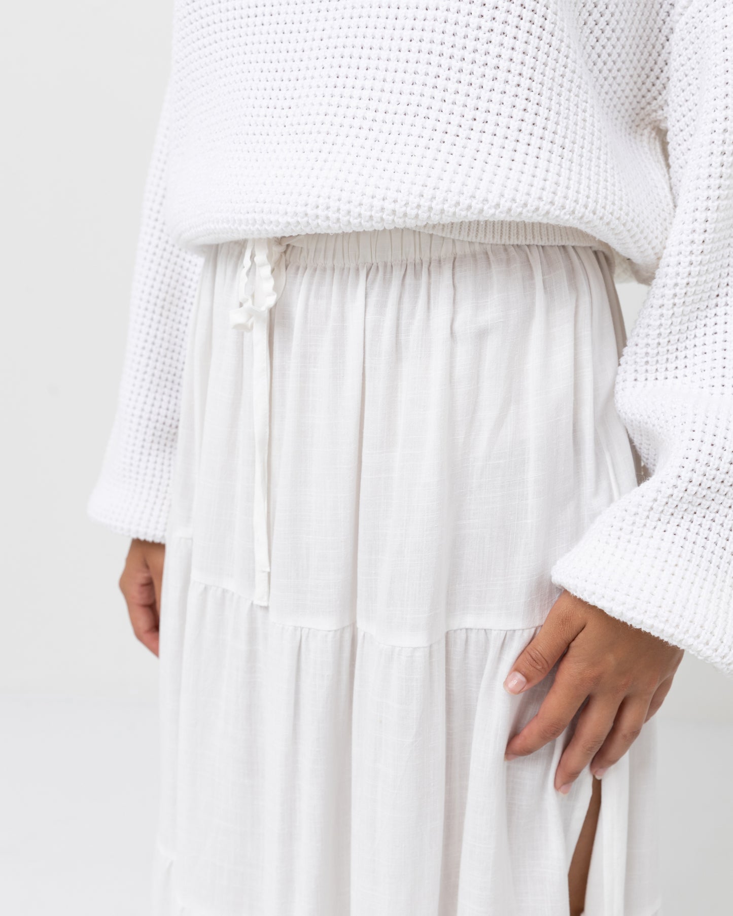 Rhythm Classic Tiered Maxi Skirt