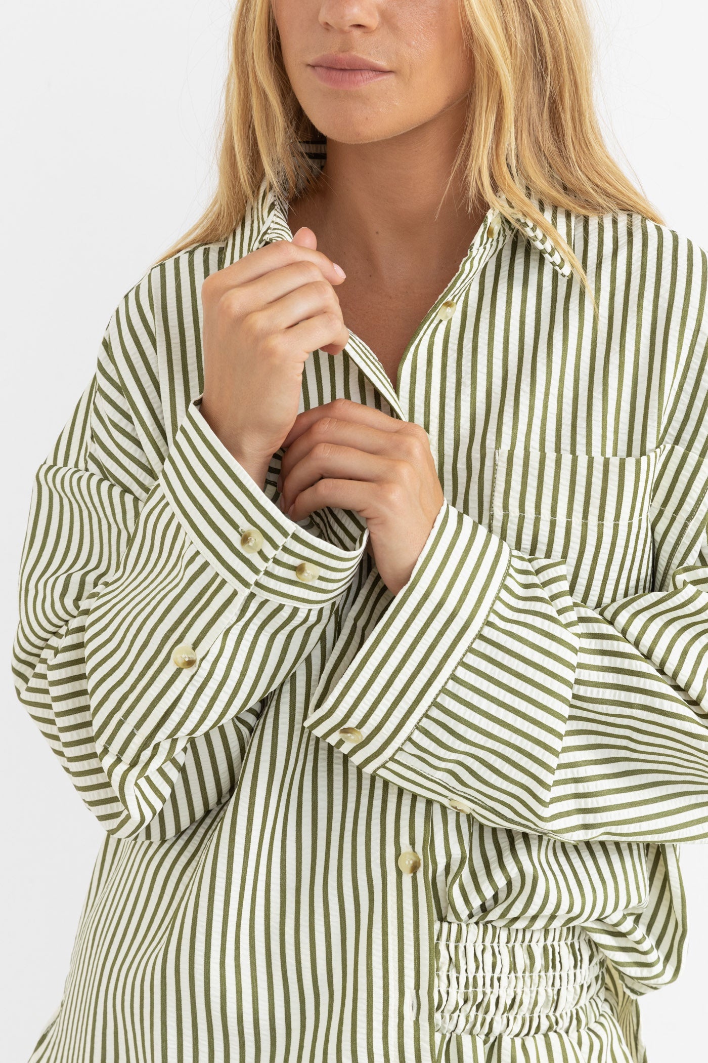 Rhythm COVE STRIPE LONG SLEEVE SHIRT