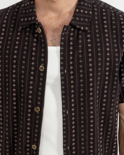 Rhythm DAKOTA STRIPE SS SHIRT