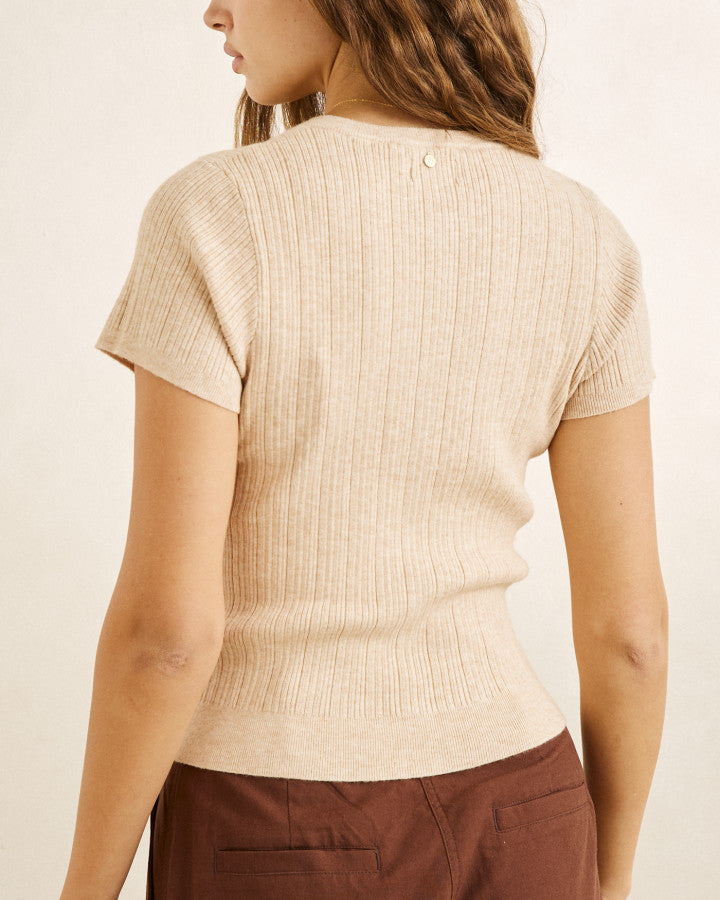 Rhythm Dana Short Sleeve Cardigan