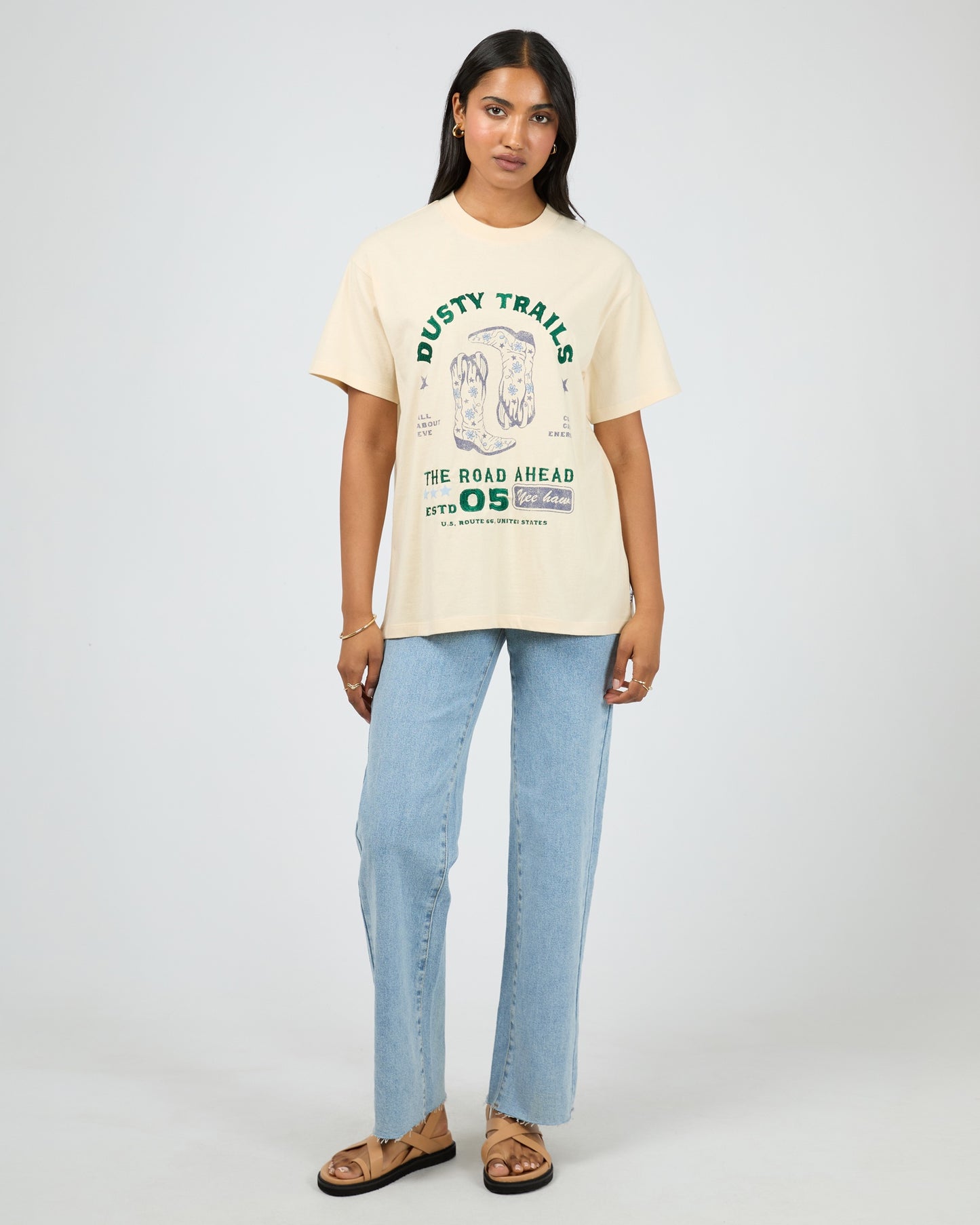 All About Eve DUSTY TRAILS RELAXED TEE
