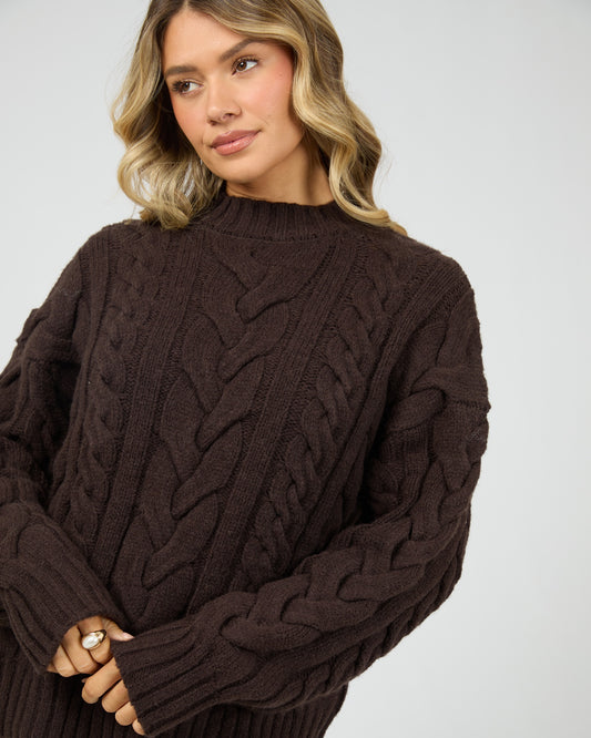 All About Eve HIGGINS CABLE KNIT
