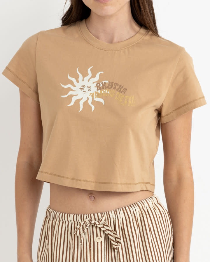 RHYTHM FOLLOW THE SUN CROP CREW TEE