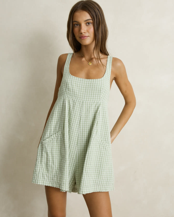 Rhythm Kirri Check Romper