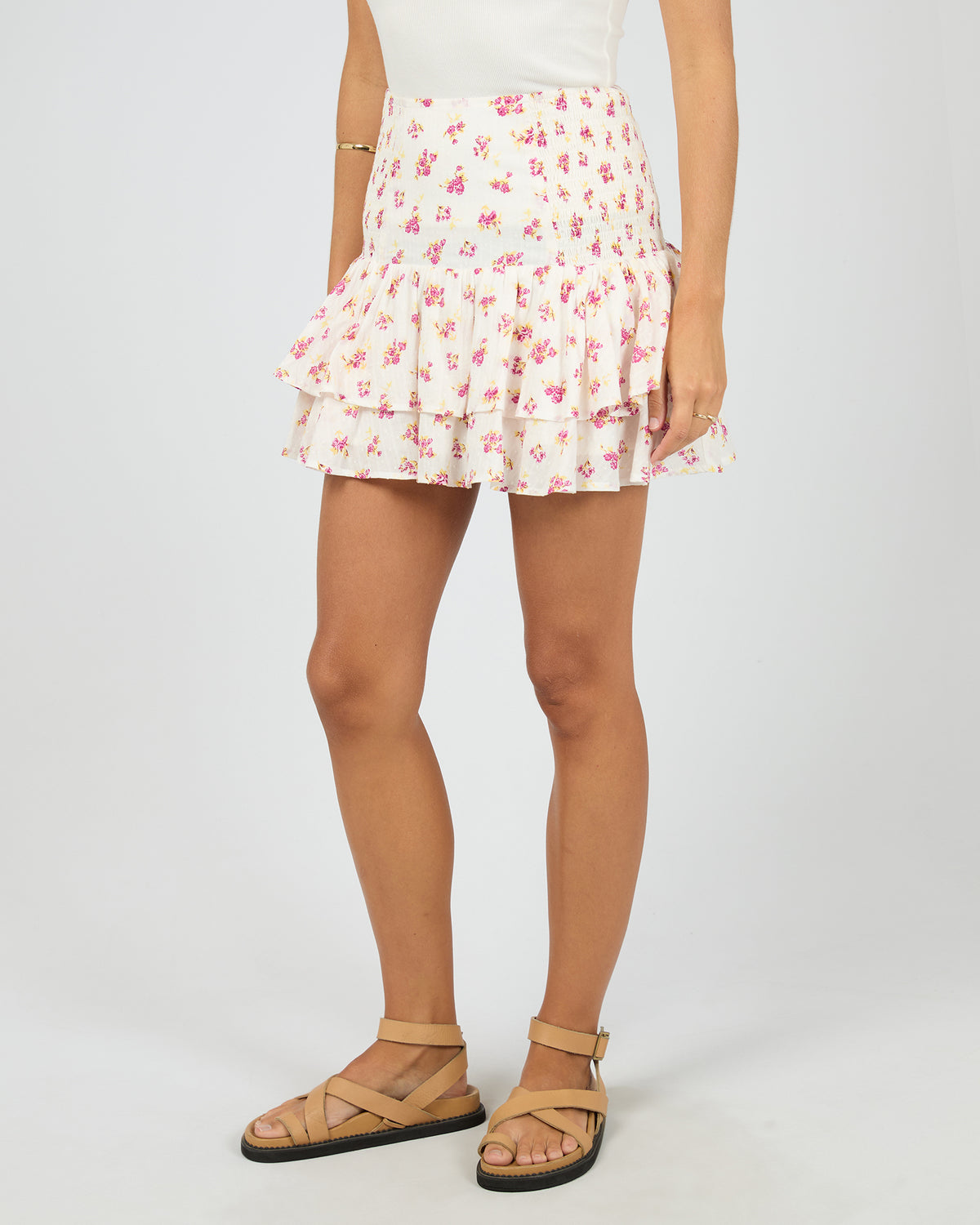 All About Eve Lorelai Floral Mini Skirt