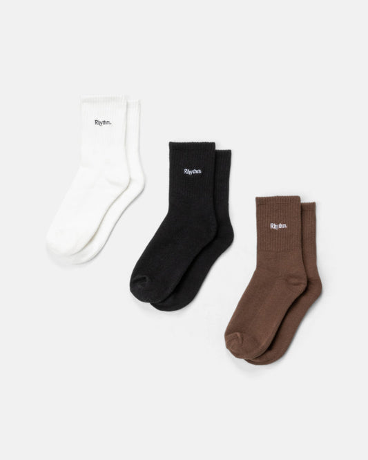 Rhythm Neutral 3-Pack Socks