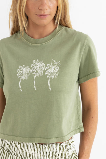 Rhythm PALMS CROP CREW TEE
