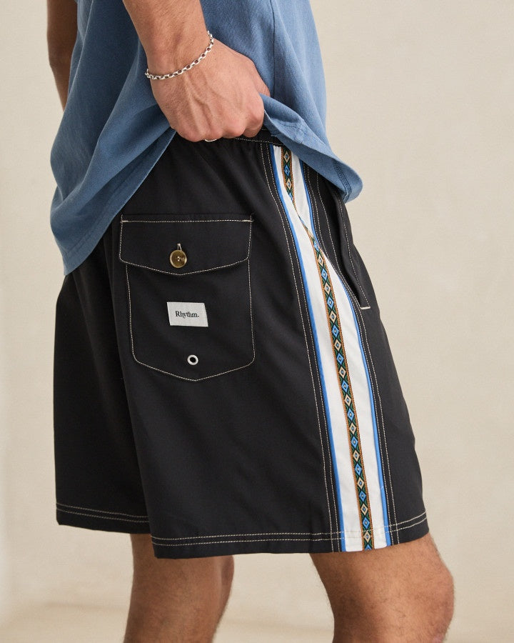 Rhythm Panel Stripe Beach Short