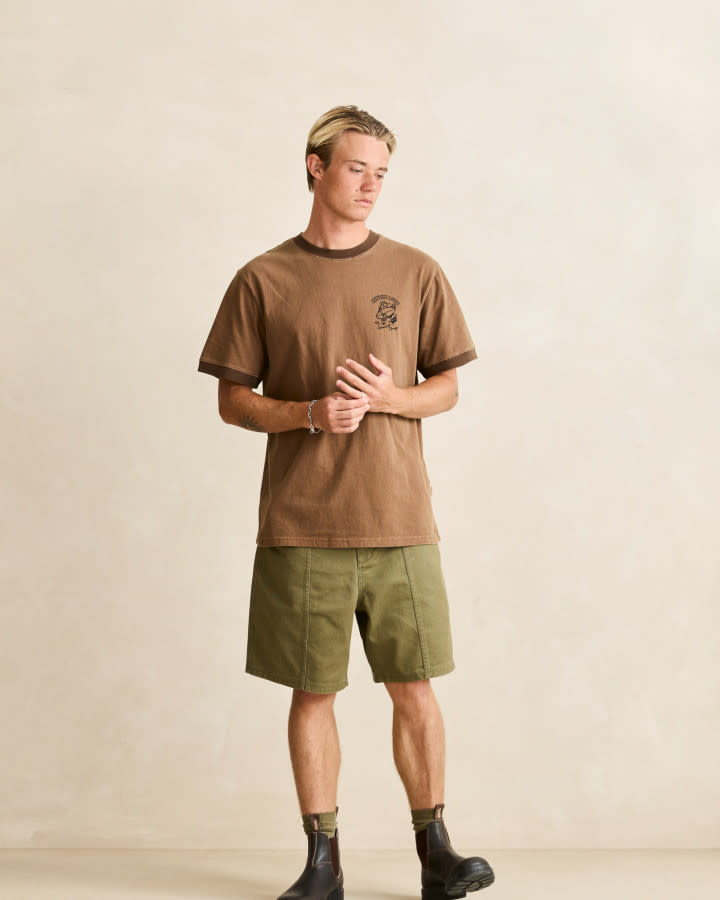 Rhythm Peace Sun Ringer Vintage SS T-Shirt