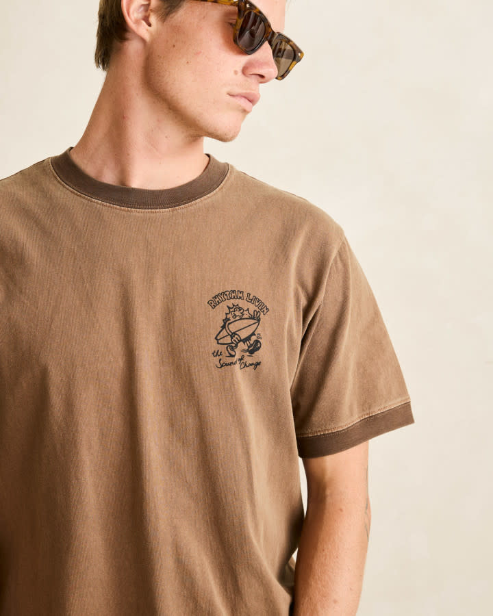 Rhythm Peace Sun Ringer Vintage SS T-Shirt