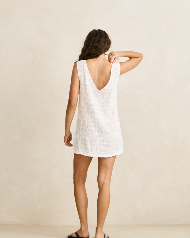 Rhythm Sandy Cove Tie Front Mini Dress