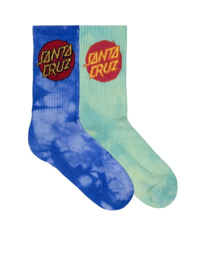 Santa Cruz DYE CREW SOCK 2 PACK
